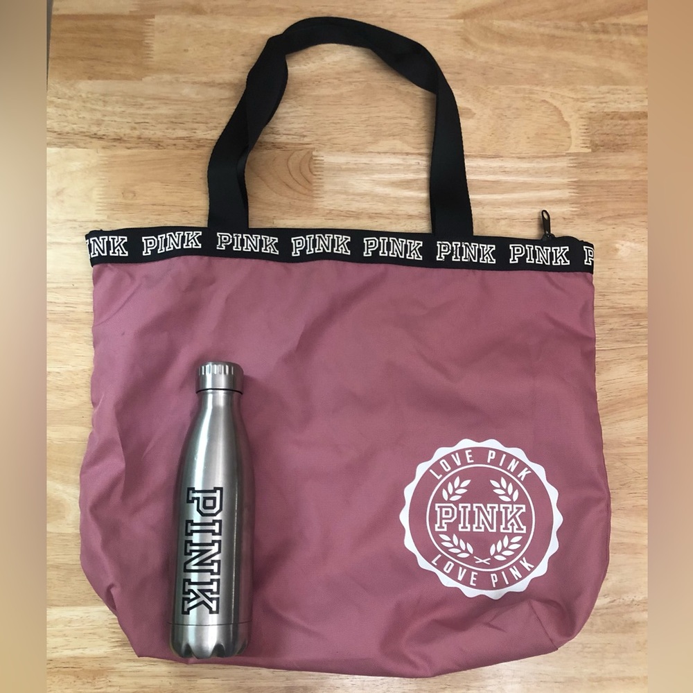 PINK Victoria’s Secret Tote And Water Bottle